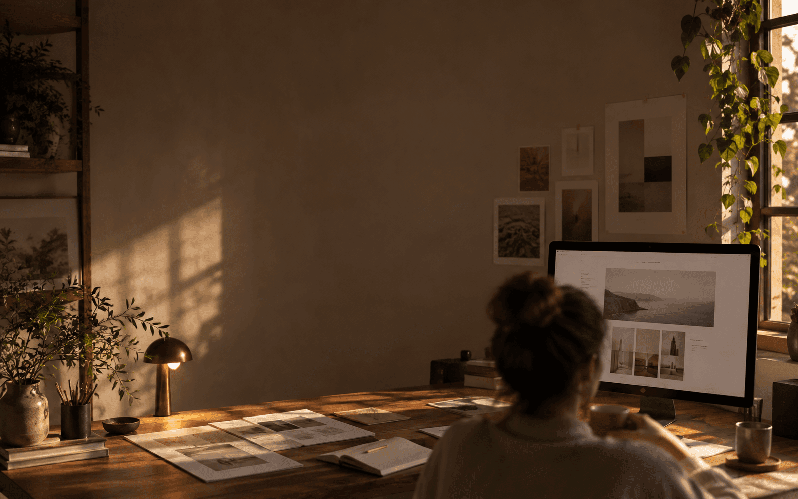 Web designer preparing a client website launch